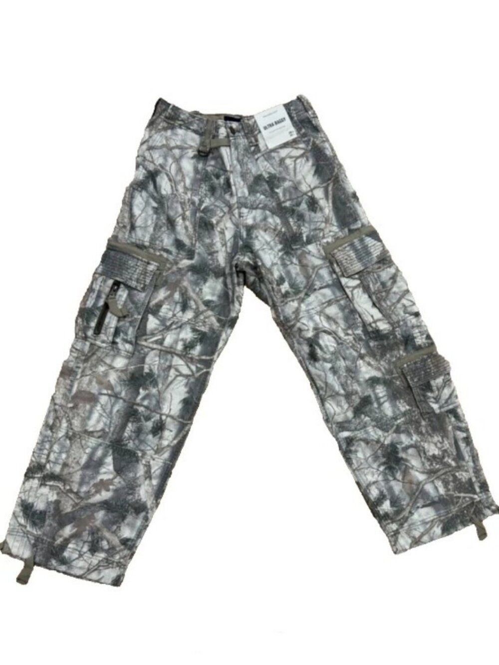 Abercrombie & Fitch Cargo Pants Camo Paratrooper Ultra Baggy Utility NWT